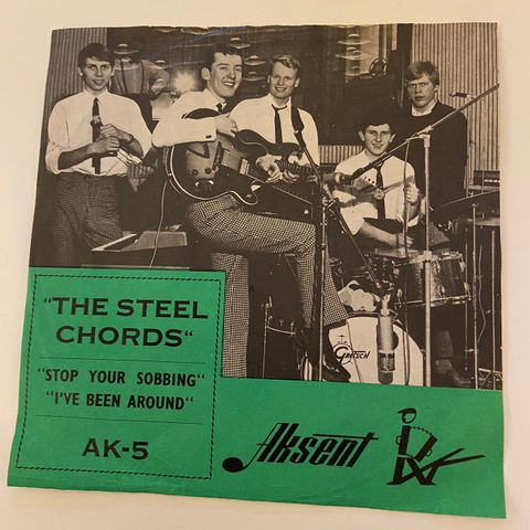 The Steel Chords  vinyl single 1965 «Stop your sobbing» AK-5 - The Kinks Cover
