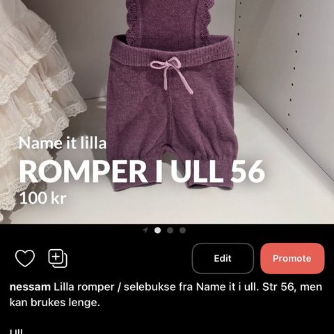 Romper / Ullromper / Selebukse