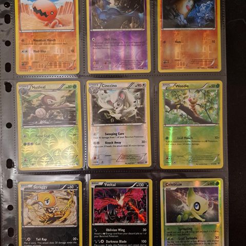 Pokemonkort rev holo og holo pakke.