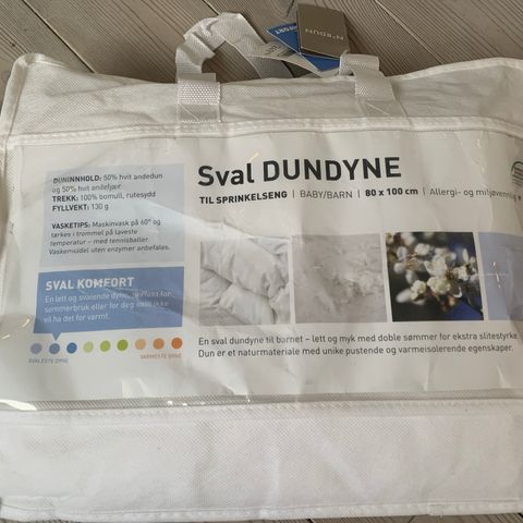 Dundyne til barn - Sval komfort- 80 cm x 100 cm