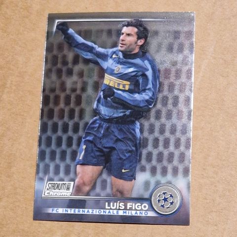 Luis Figo Internazionale Milano Topps Stadium Club Chrome