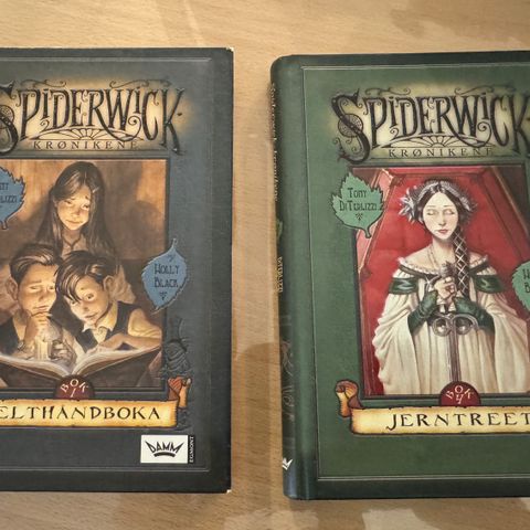 Spiderwick krønikene bok nr 1 og 4 på norsk