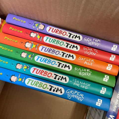 Turbo Tim - 6 barnebøker
