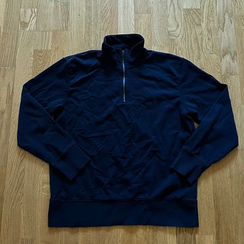 Marineblå halfzip