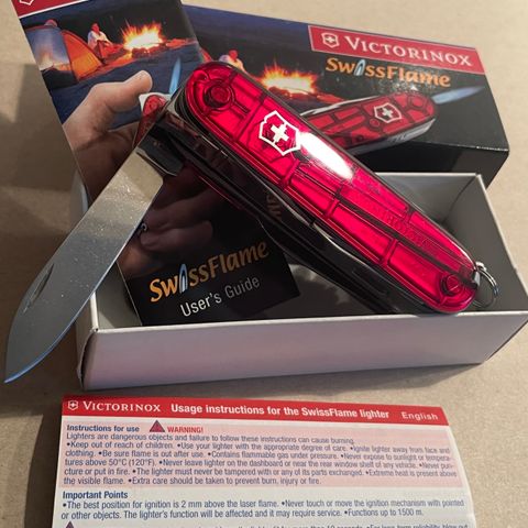 Sjelden og fin Victorinox Swissflame / Campflame selges