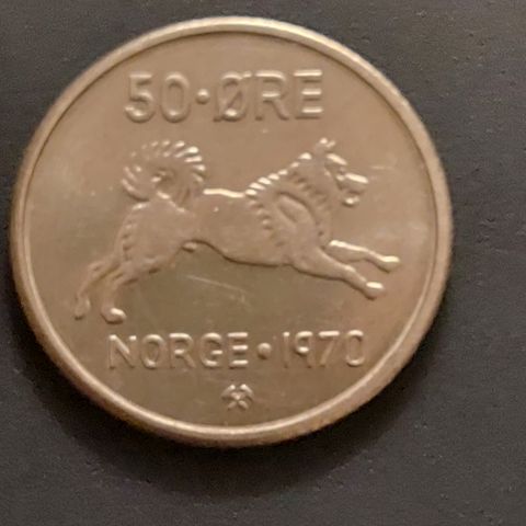 50 øre 1970 Norge