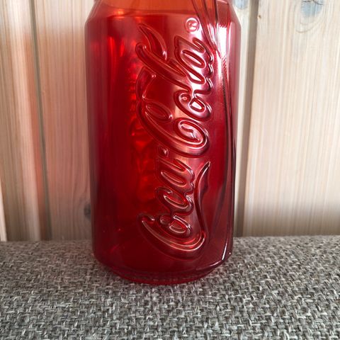 Coca cola rødt glass, drikkeglass