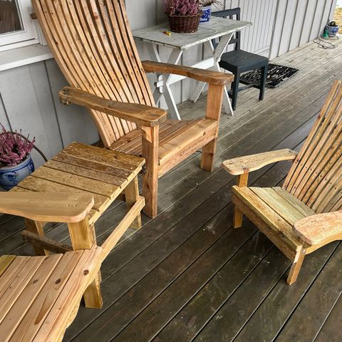 Høstsalg  av Utestoler, type adirondack