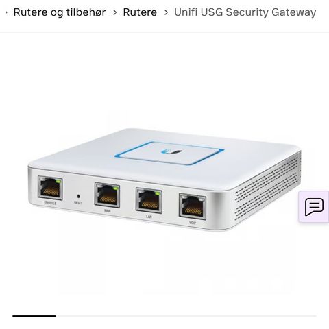 Unifi USG Security Gateway