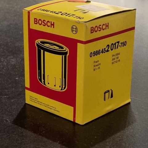 BOSCH oljefilter Toyota, Suzuki, Lexus, Daihatsu++