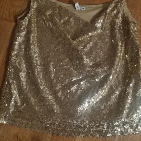 Golden sequence glitter singlet