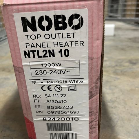 NY NOBØ Top Panelovn NTL2N 10