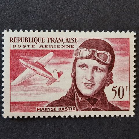 Frankrike luftpost frimerke - 1955 år - Postfrisk - 50 frank