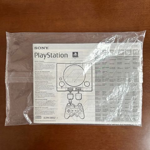 Helt NYTT Playstation 1 manual selges!