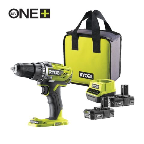 Ny i eske: Ryobi One+ 18 V drill R18DD3-220S