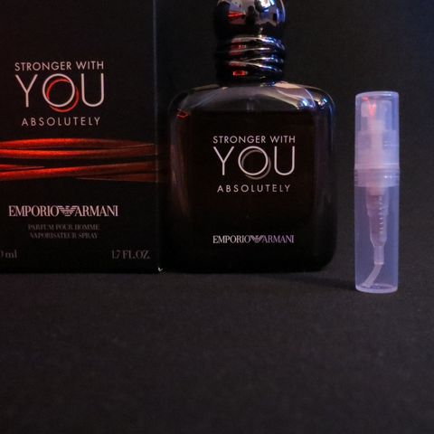 Selger stronger with you absolutely 2ml samples til bare 50kr!