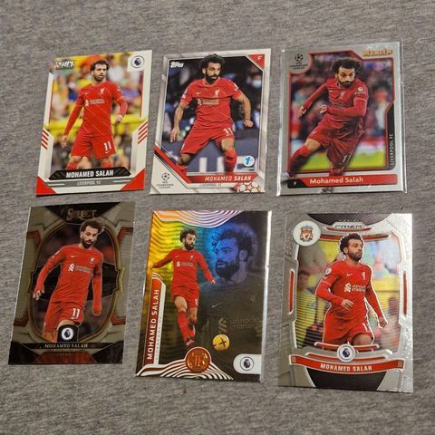 Mohamed Salah Liverpool x 5 fotballkort