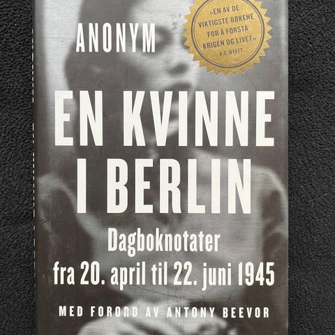 En kvinne i Berlin - Dagboknotater fra 20.April til 22.juni 1945