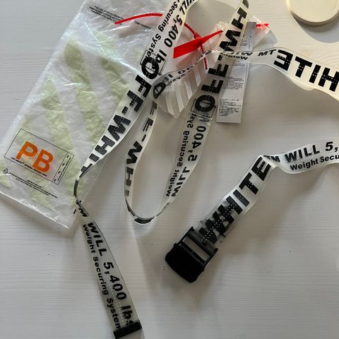 Off-White belte transparent