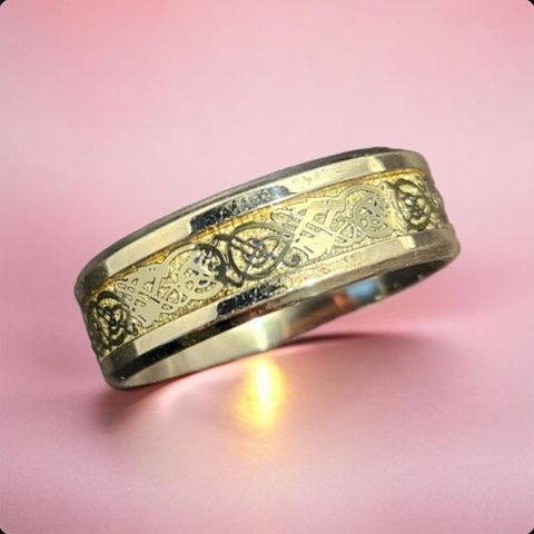 Viking Ornamental Ring - Rustfritt stål