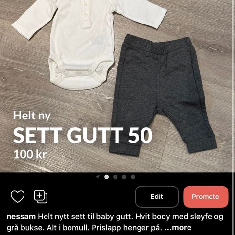 Klespakke sett gutt 50 NY