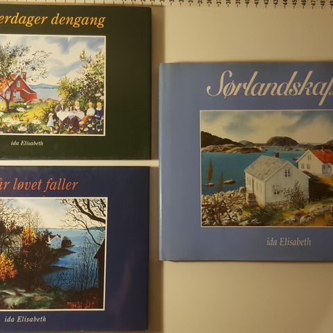 "Sommerdager dengang"  "Når løvet faller" "Sørlandsk."  Ida Elisabeth . trn