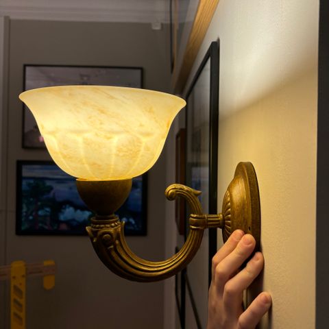 Tidløs Skjønnhet til Ditt Hjem! Lamp Gustaf type 718 vegglampe