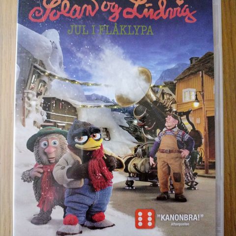 Dvd familiefilm. Solan og Ludvig. Jul i Flåklypa. Norsk film.