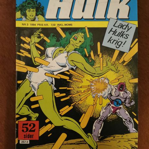 Lady Hulk nr 3 1984