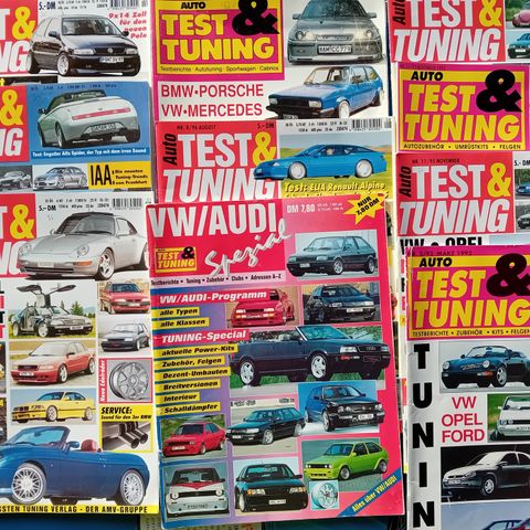 Vintage Auto Test & Tuning fra 92 til 97