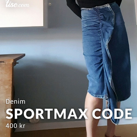 Denim skjørt fra Sportmax Code (MaxMara)