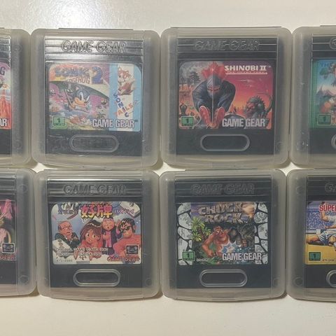 8 stk SEGA GAME GEAR spill