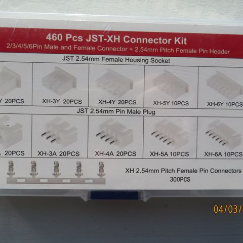 XH 2.54 JST XH DUPONT KONTAKTER