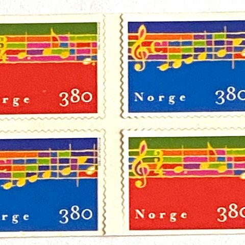 Norge 1998 Julefrimerker 1998 NK 1346-NK 1347  1/2 hefte, 4 merker Postfrisk