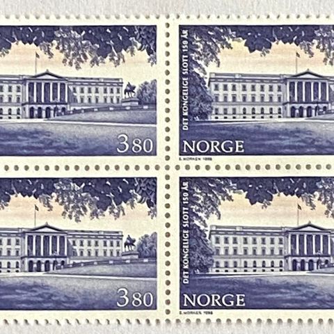 Norge 1998 Det Kgl Slott 150 år NK 1345  4-blokk  Postfrisk