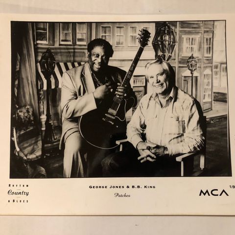 GEORGE JONES & B. B. KING - FOTO 20 X 25 CM.