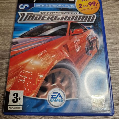 Need for speed underground til Playstation 2