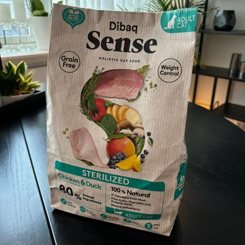 DIBAQ CAT SENSE GRAIN FREE STERILIZED CHICKEN & DUCK 1,5KG