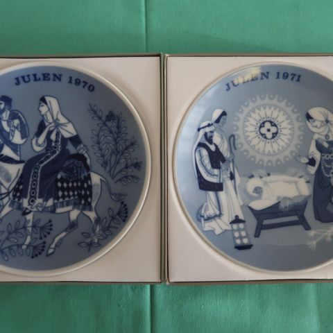 Jule platter 1970-1971 Porsgrunn Porselen