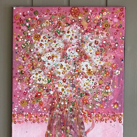 Orginalt akryl maleri (Blossom)🌸🌸 Sommertilbud!