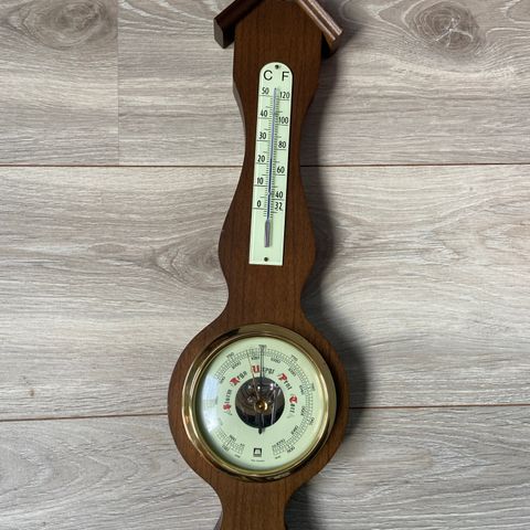 vintage barometer/termometer til salgs