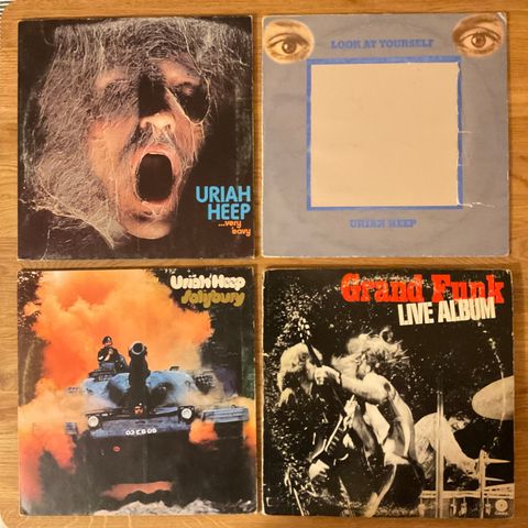 LP Uriah Heep, Grand Funk Railroad, Supertramp, Lake, Canned Heat