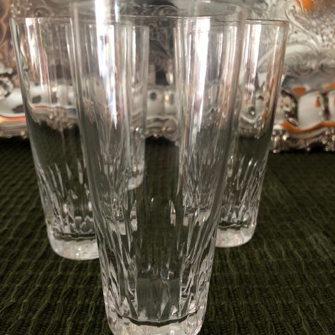 5 stk vannglass / glass krystall