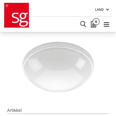 2 * SG orion tak / vegg lampe