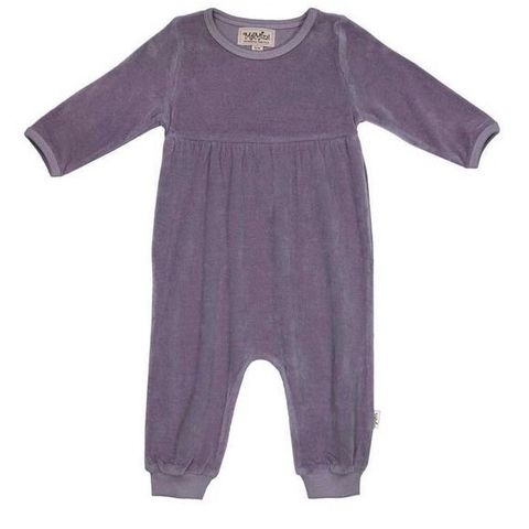 Memini sparkebukse / overall i velour, str. 80