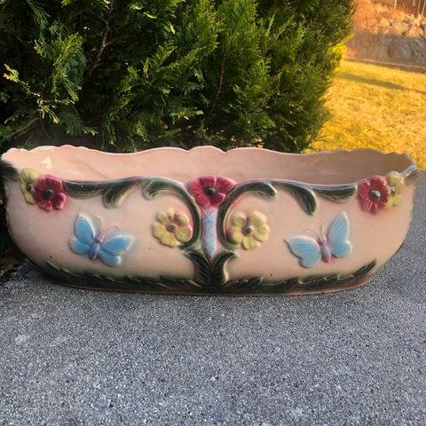 Majolika Jardinier Art Nouveau Jugend blomsterpotte  kr 1000