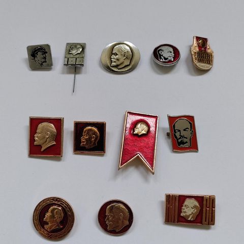 Sovjetiske pins "Lenin"