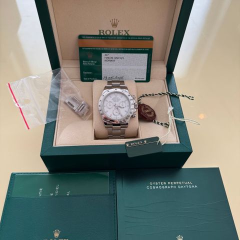 Rolex Daytona 116520 - Hvit APH Skive - NORSK 2015