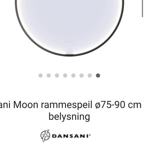 Moon Rammespeil ø75