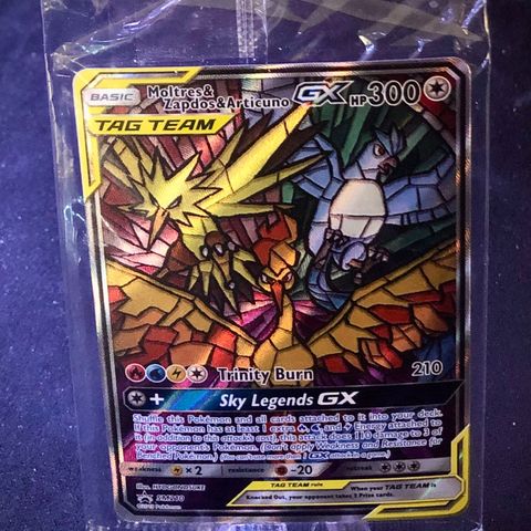 Pokemon Moltres, Zapdos & Articuno GX - Hidden Fates Full Art Promo